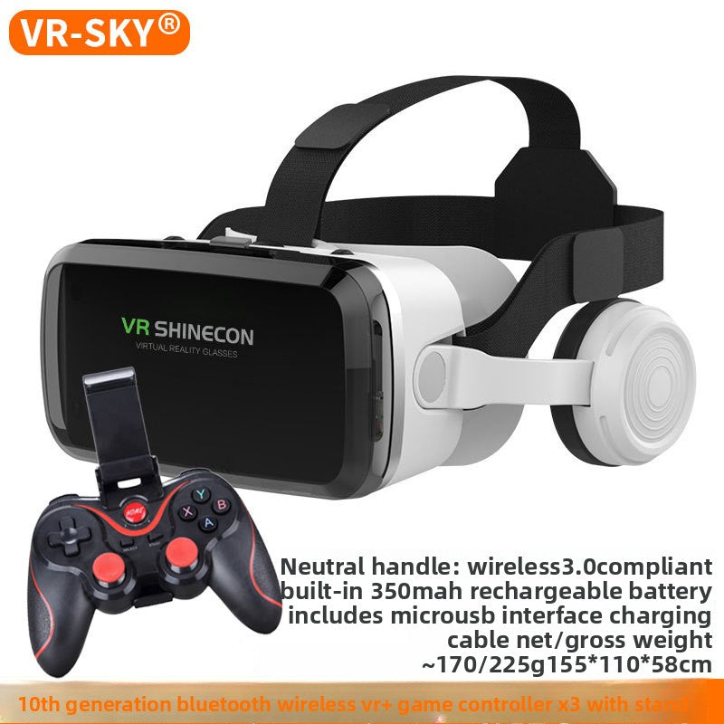 Wireless Bluetooth VR Headset G04BS with 3D Virtual Reality Game Helmet