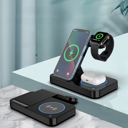 Foldable Four-in-One Wireless Charger
