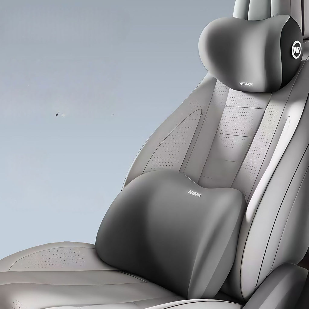 Car Headrest and Lumbar Support Pillow