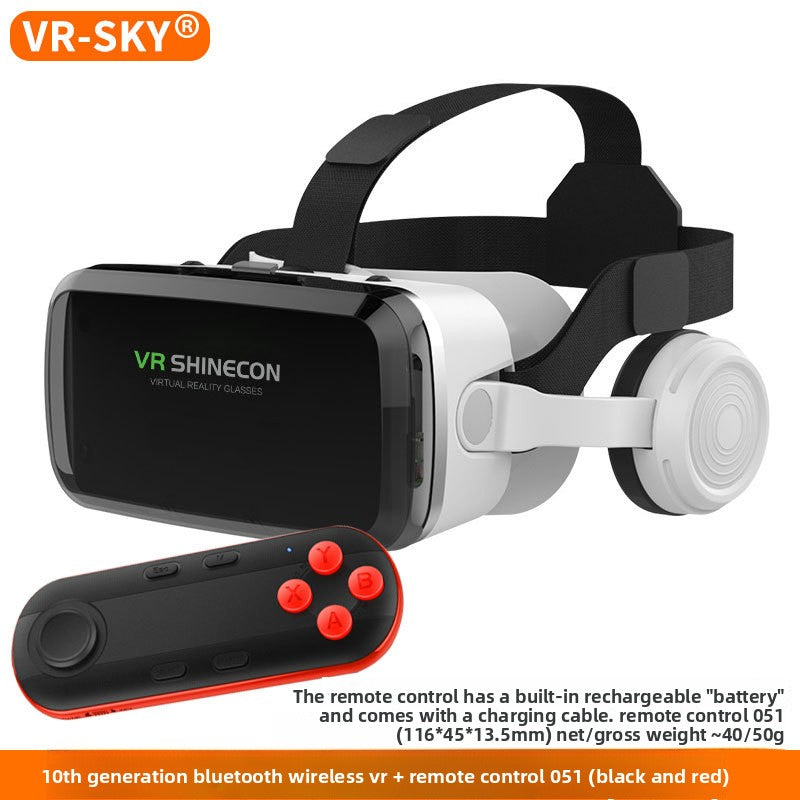 Wireless Bluetooth VR Headset G04BS with 3D Virtual Reality Game Helmet