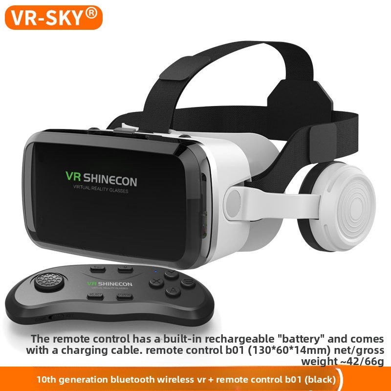 Wireless Bluetooth VR Headset G04BS with 3D Virtual Reality Game Helmet