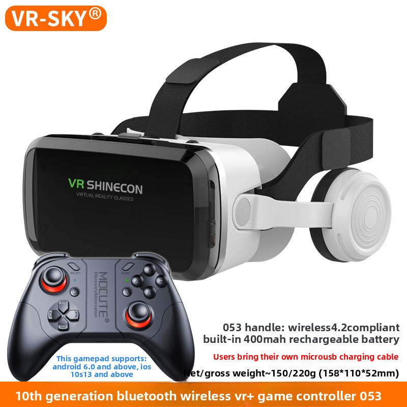 Wireless Bluetooth VR Headset G04BS with 3D Virtual Reality Game Helmet