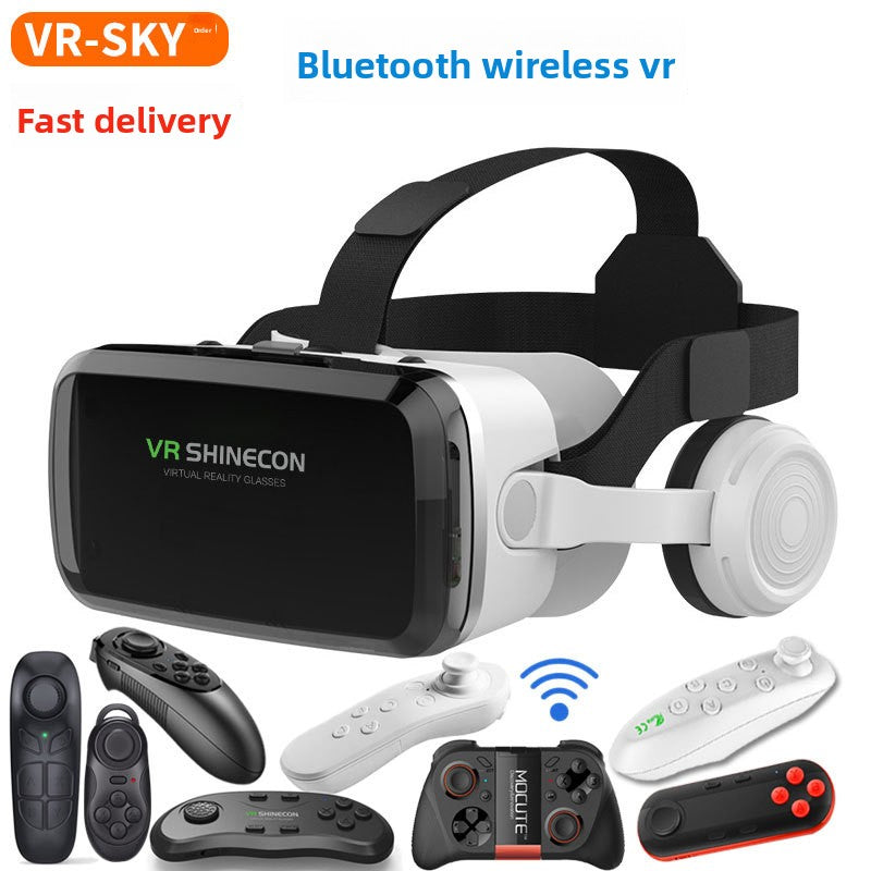 Wireless Bluetooth VR Headset G04BS with 3D Virtual Reality Game Helmet